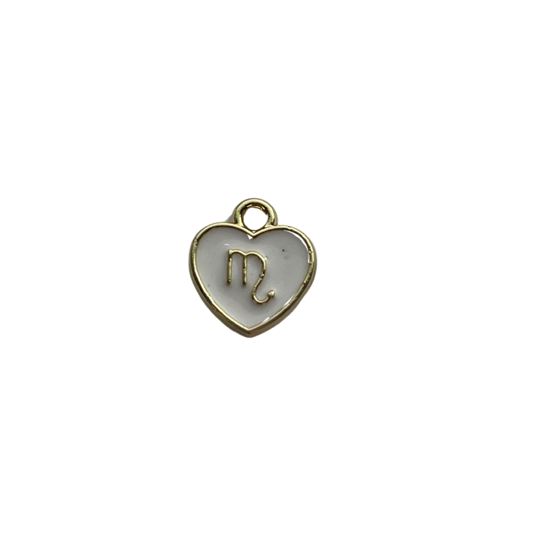 White Zodiac Sign Charm