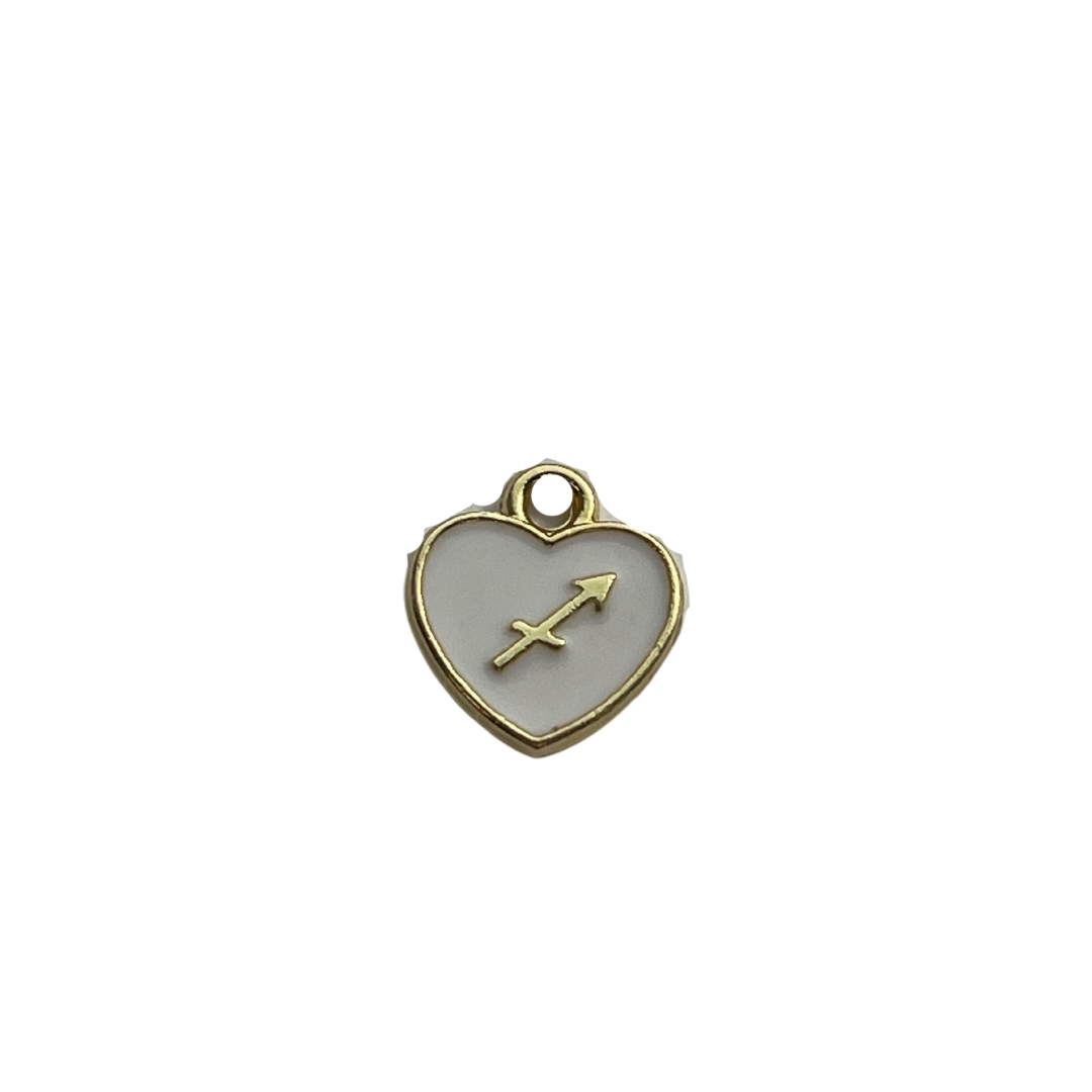 White Zodiac Sign Charm
