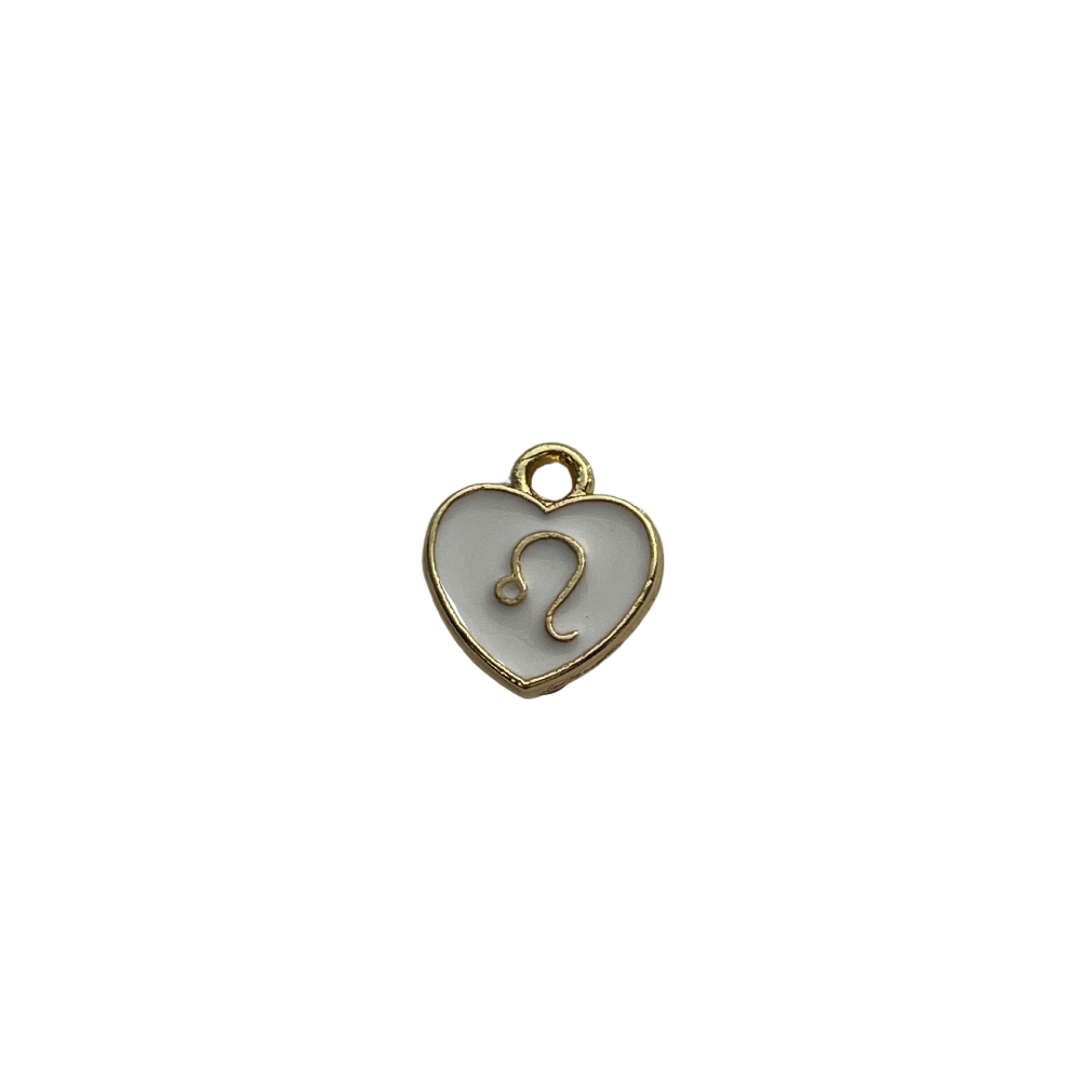 White Zodiac Sign Charm