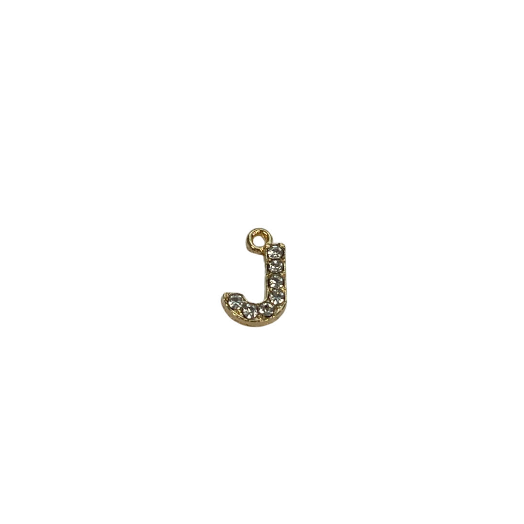 Rhinestone Letter Charm