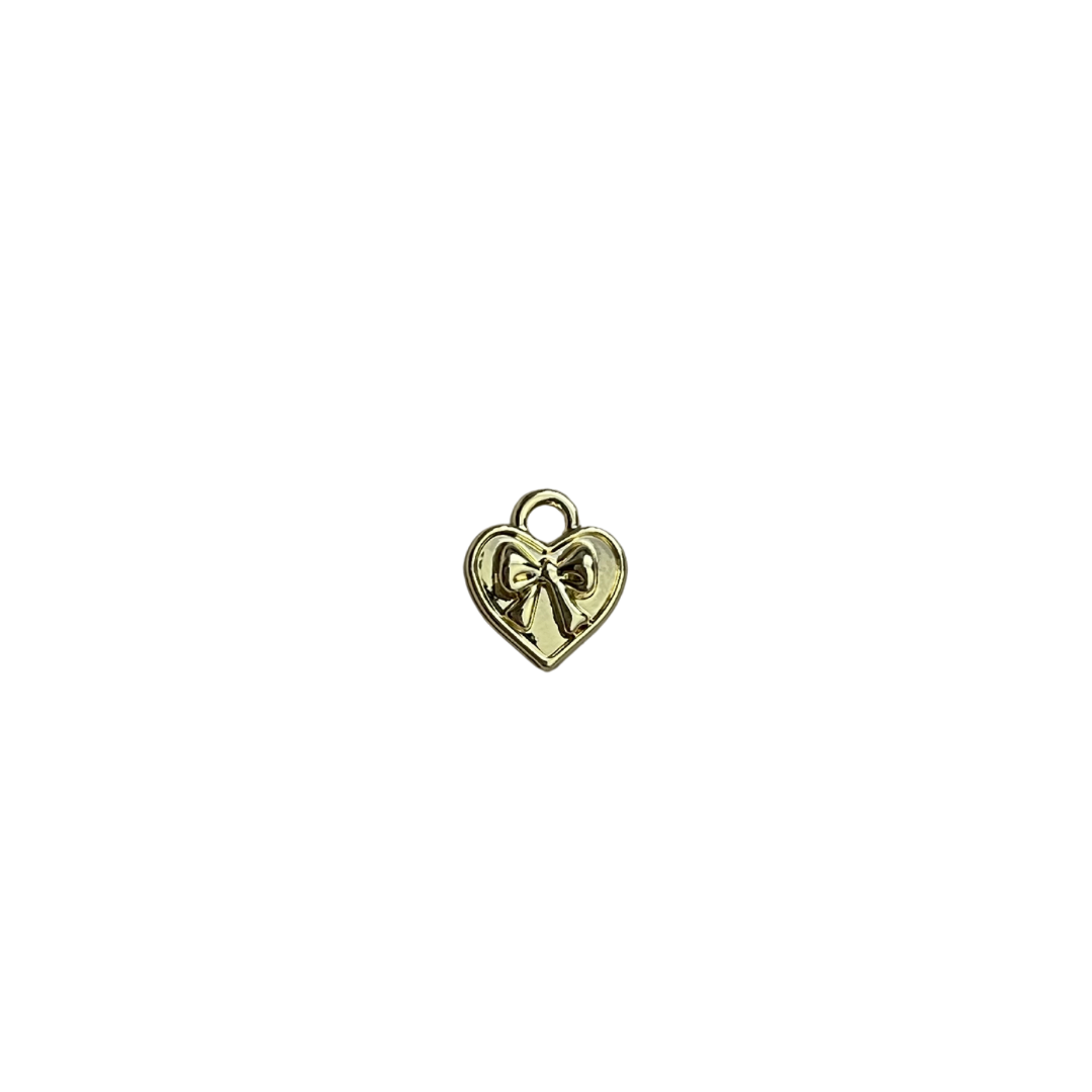 Gold Bow Heart