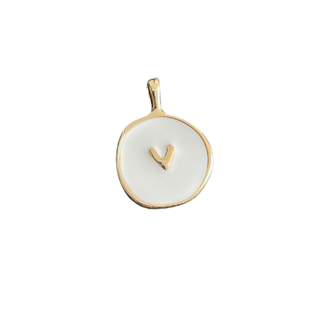 White and Gold Heart