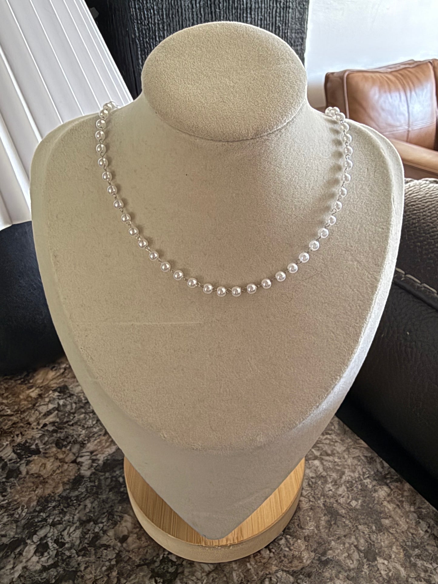 Silver Pearl Chain