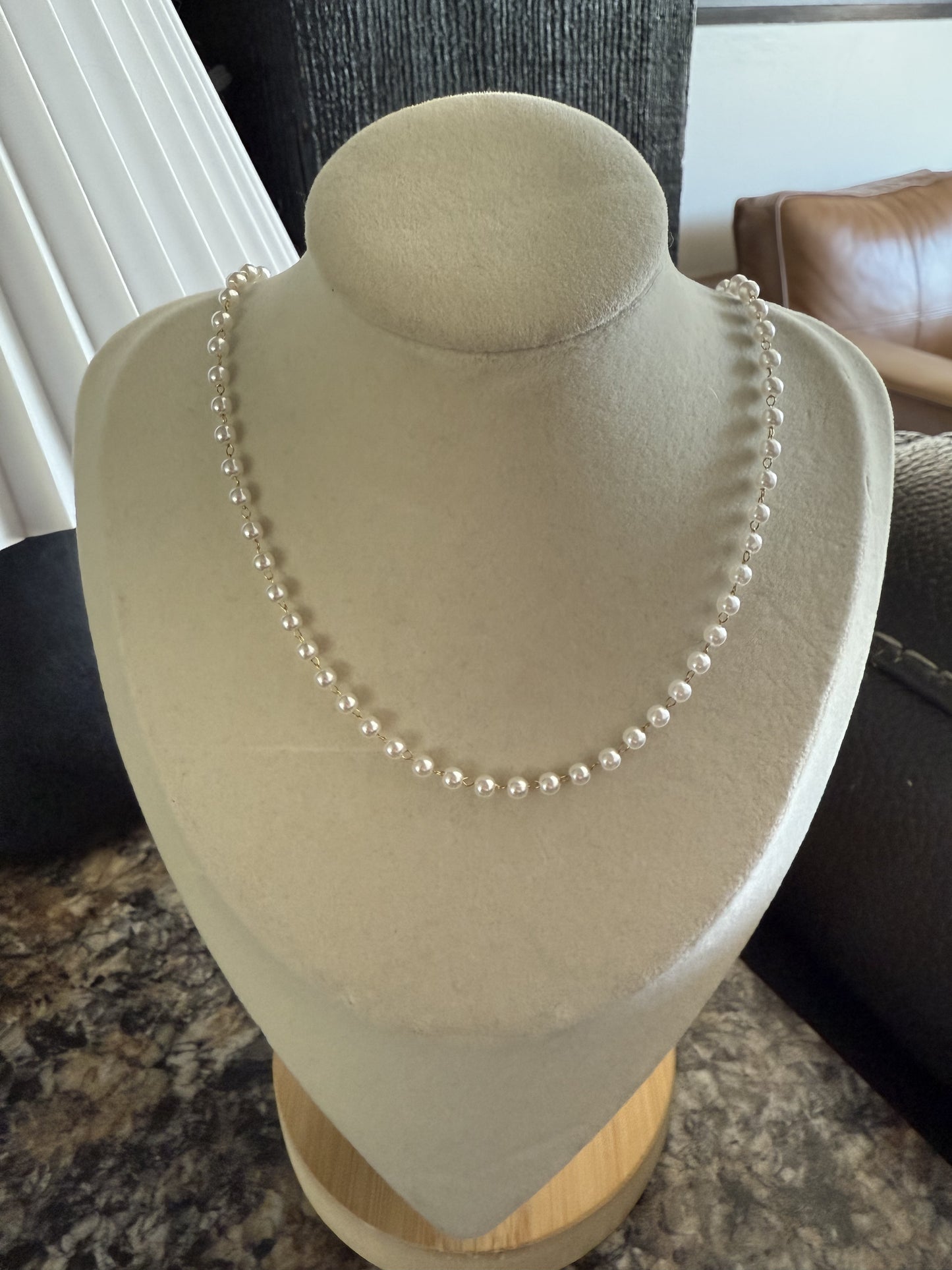 Gold Pearl Chain