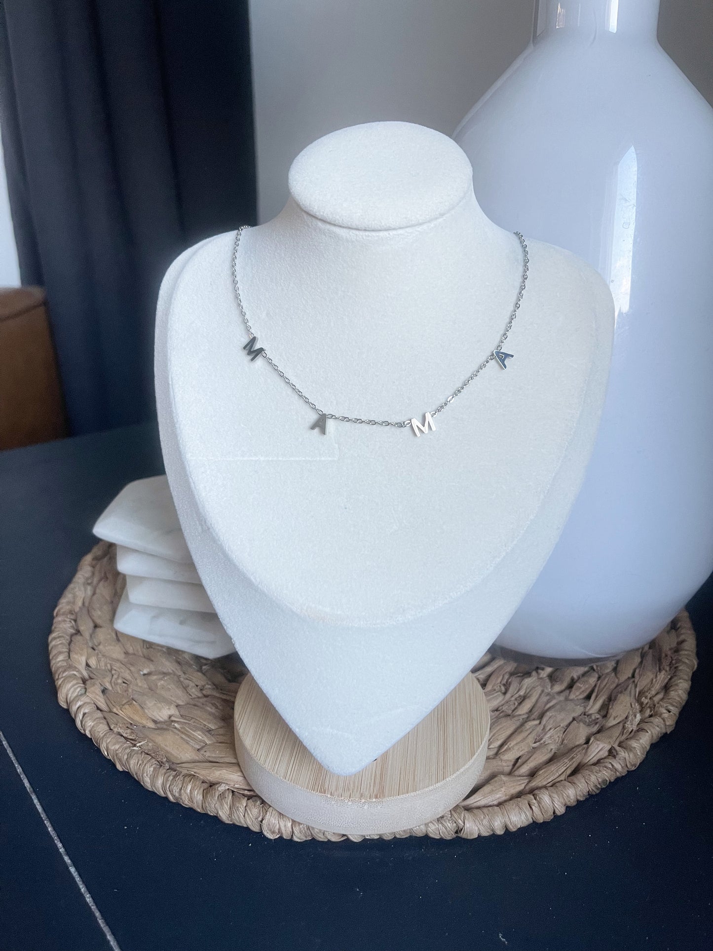 Silver Mama Necklace