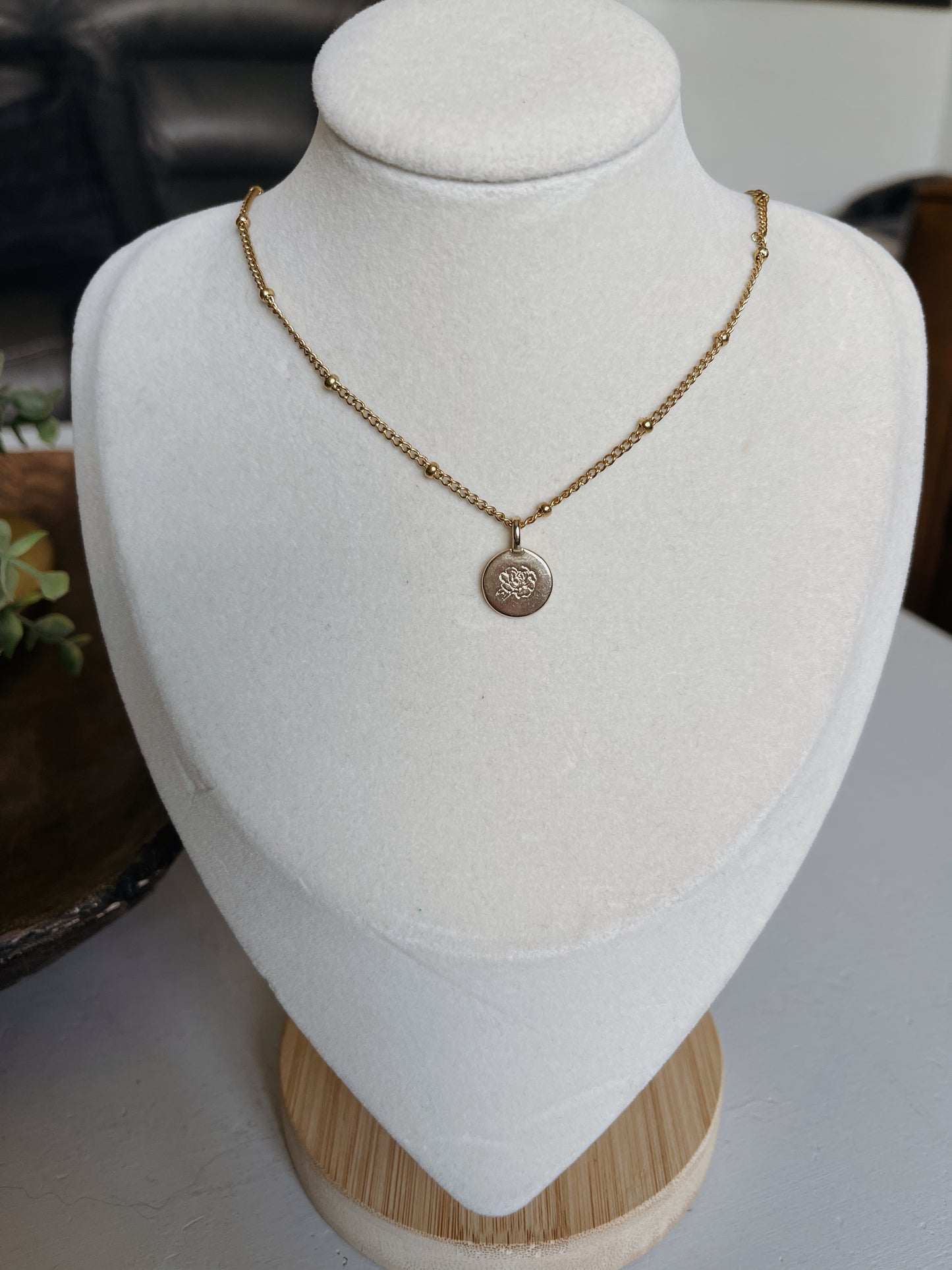 September Birth Flower Necklace