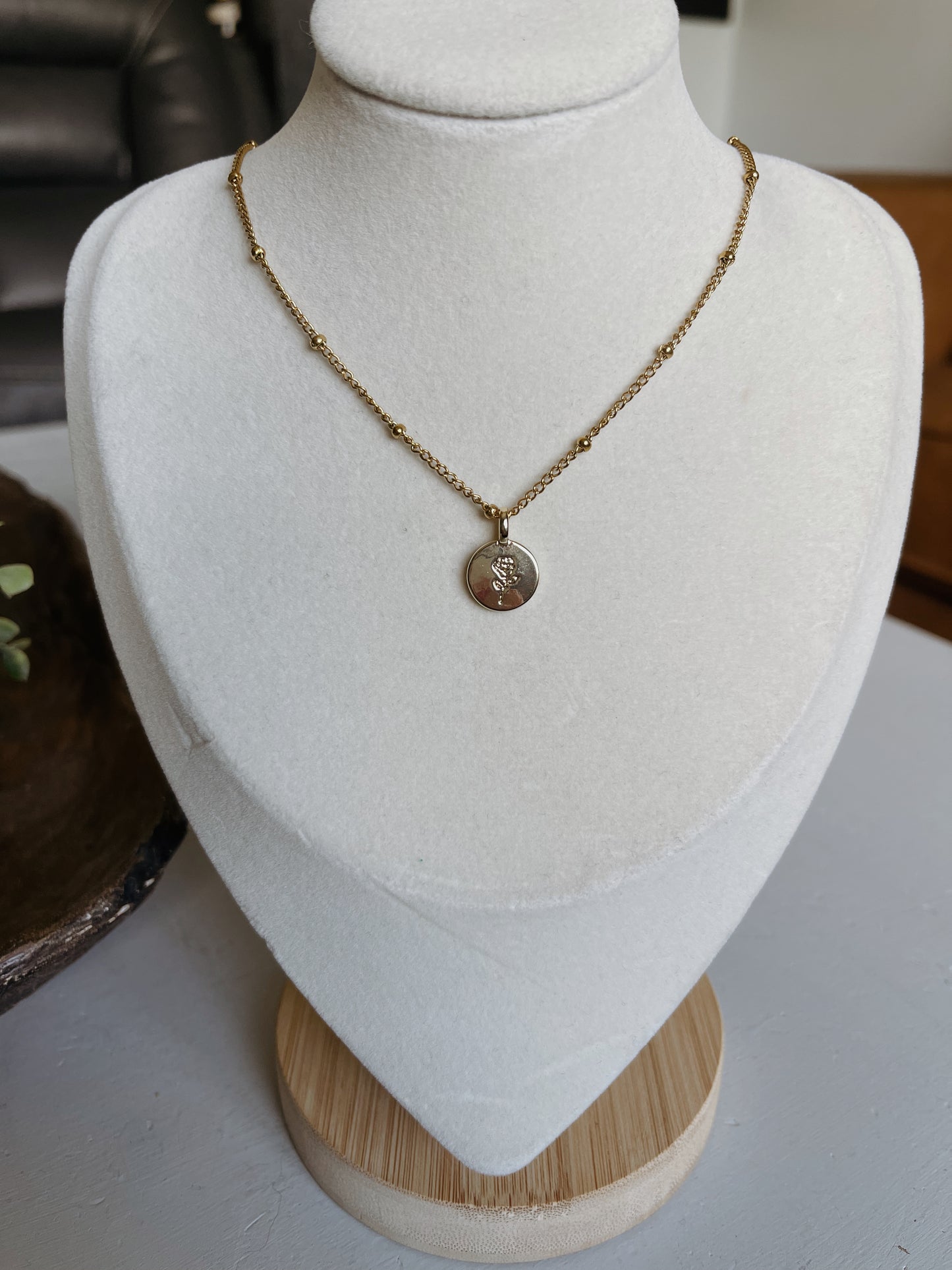 June Birth Flower Necklace