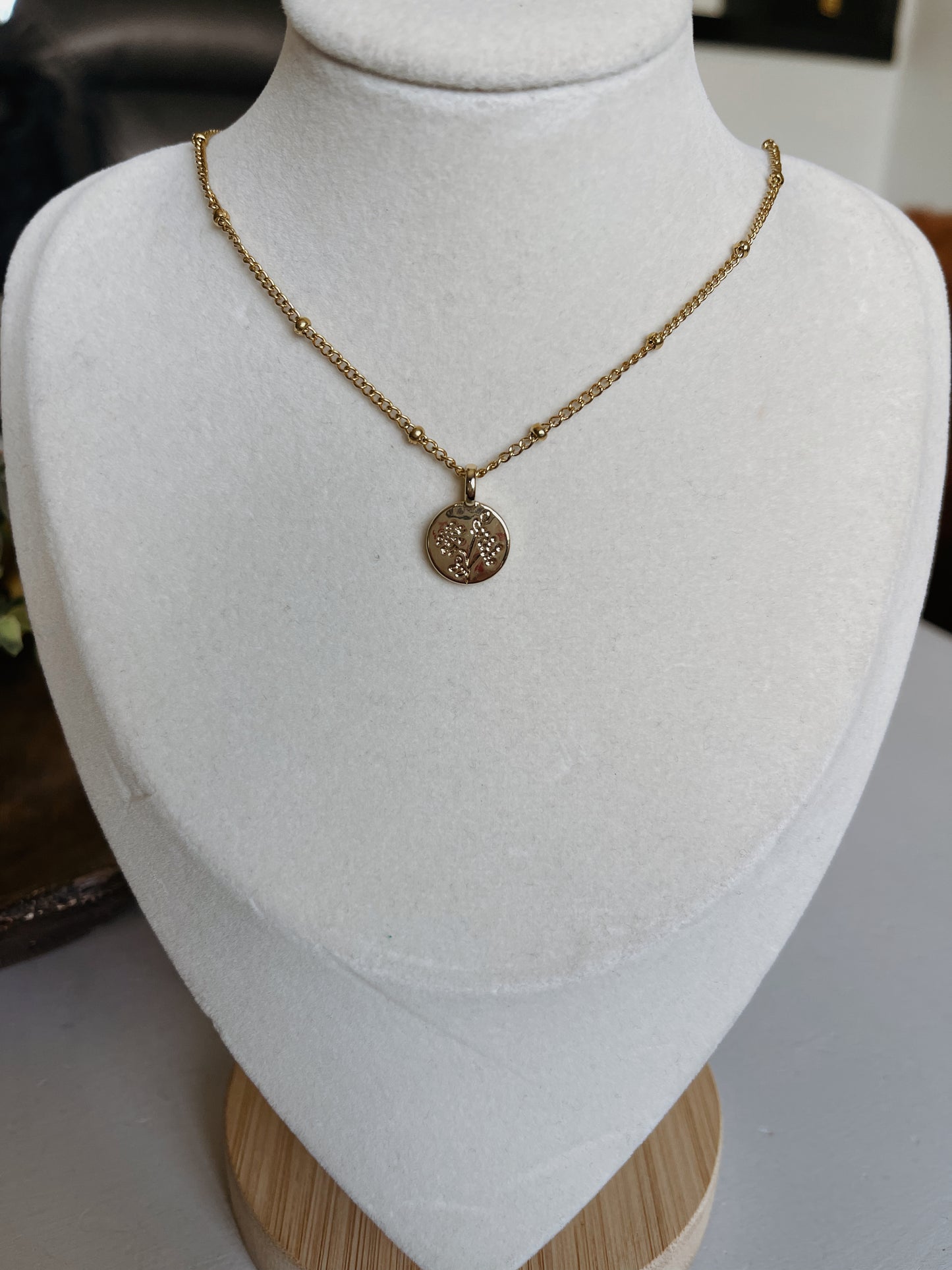 November Birth Flower Necklace