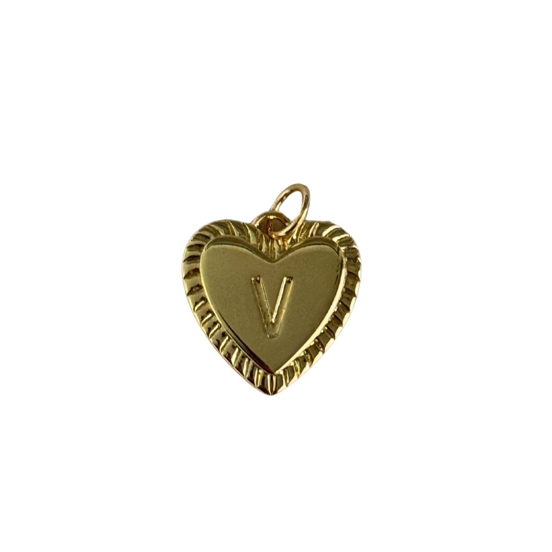 Gold Heart Letter
