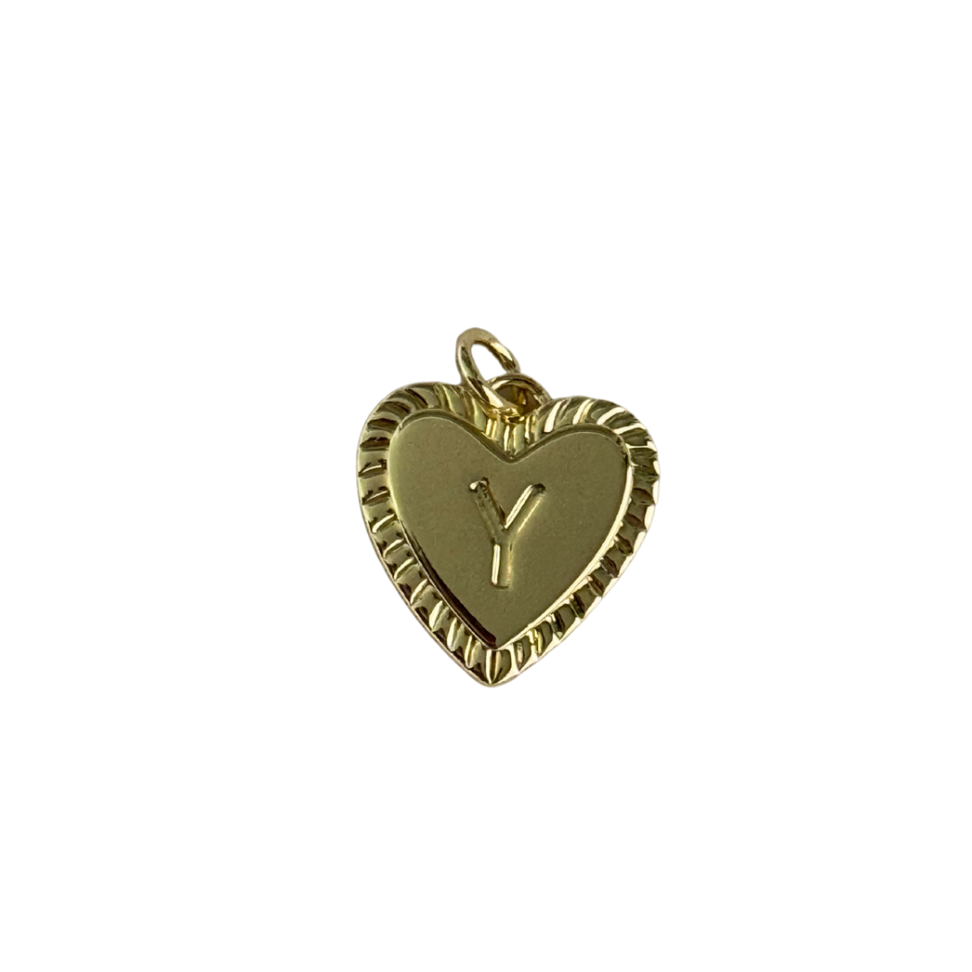 Gold Heart Letter