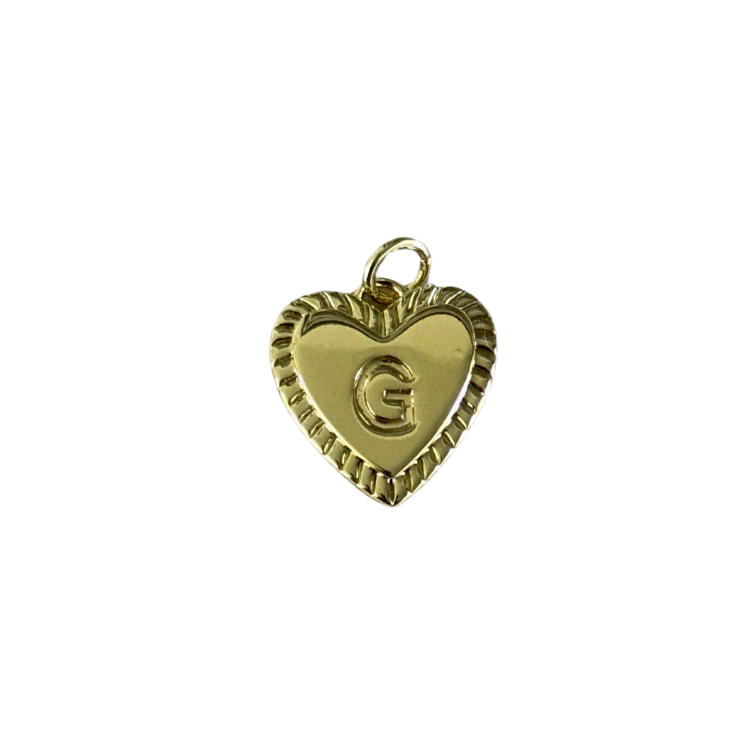Gold Heart Letter
