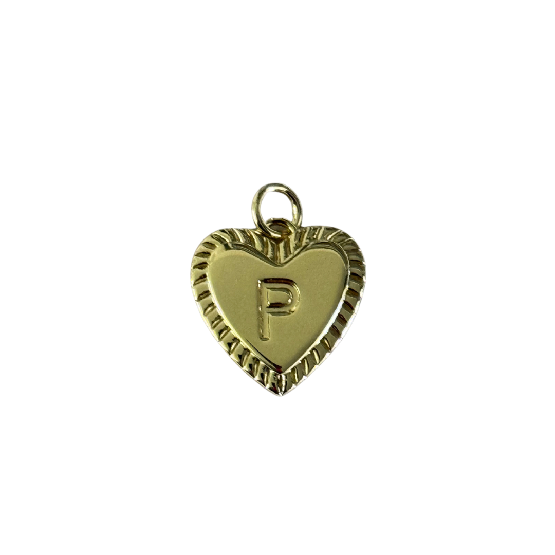 Gold Heart Letter