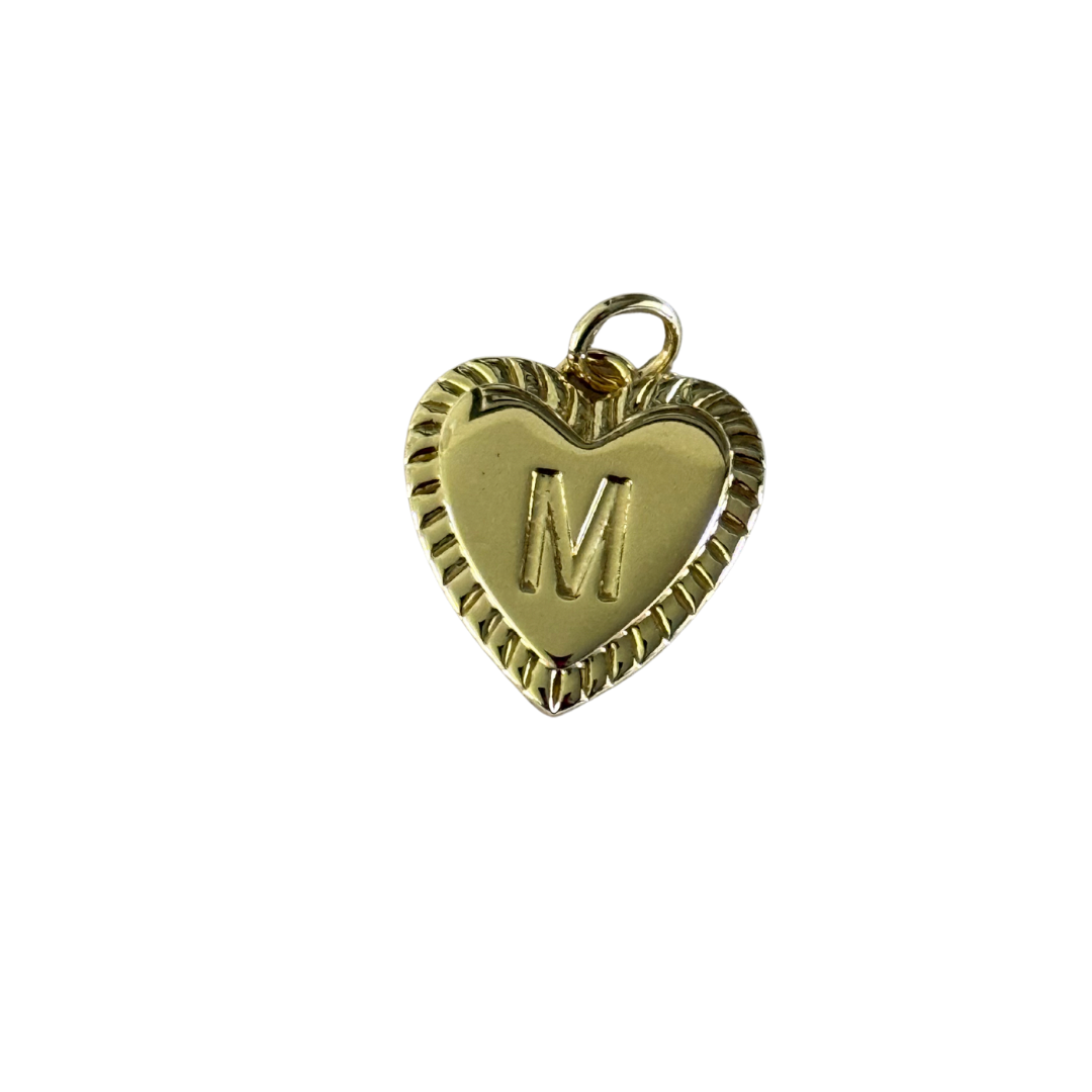 Gold Heart Letter