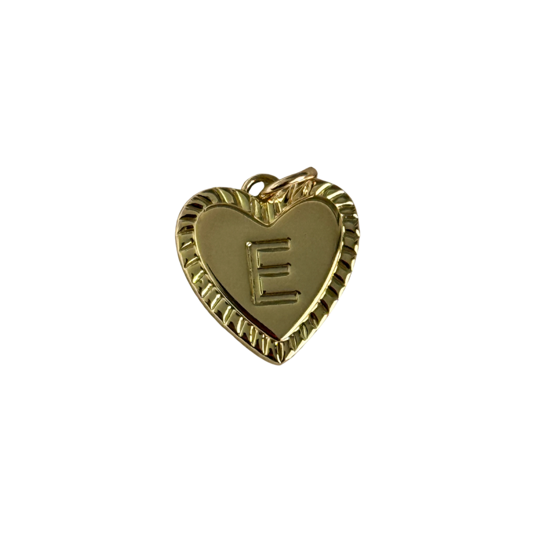 Gold Heart Letter