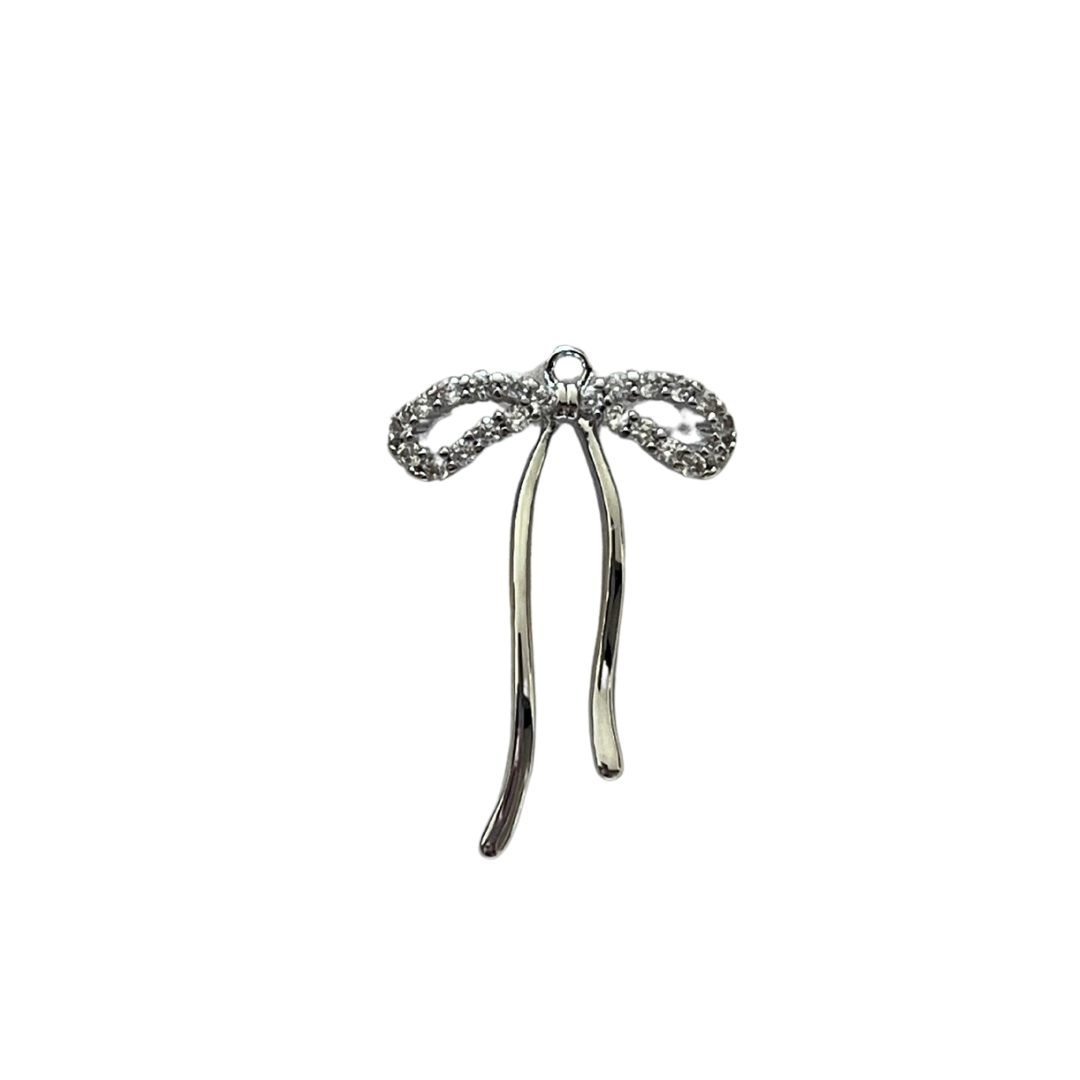 Silver Ribbon Bow