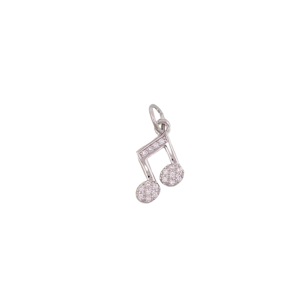 Silver Music Note