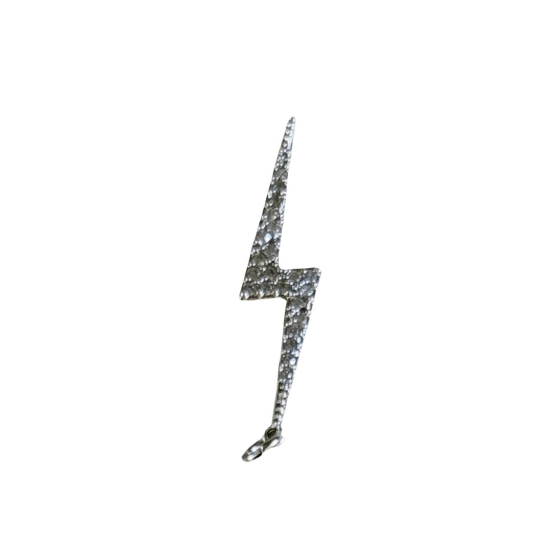 Silver Rhinestone Lightning