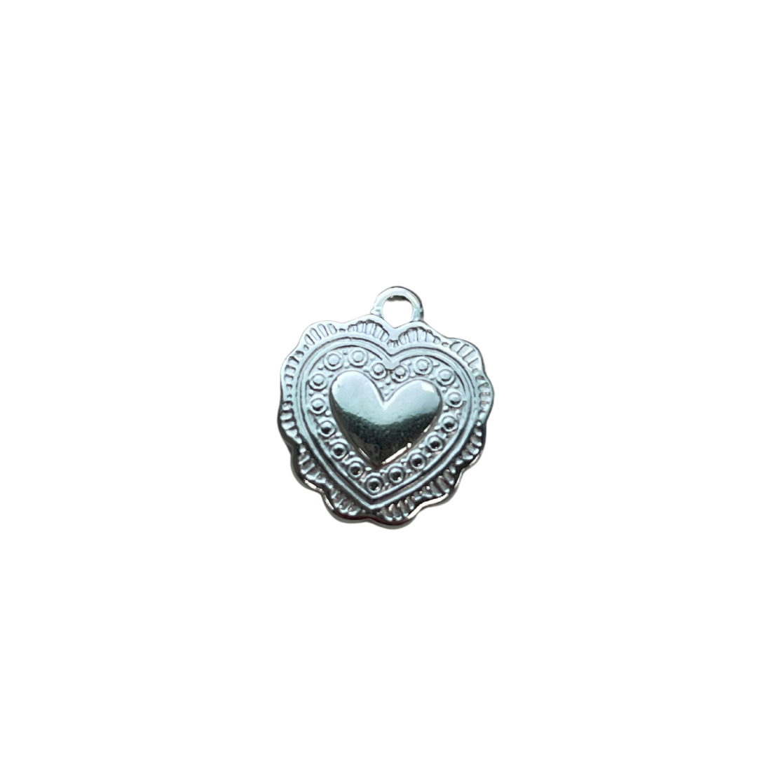 Silver Valentines Heart