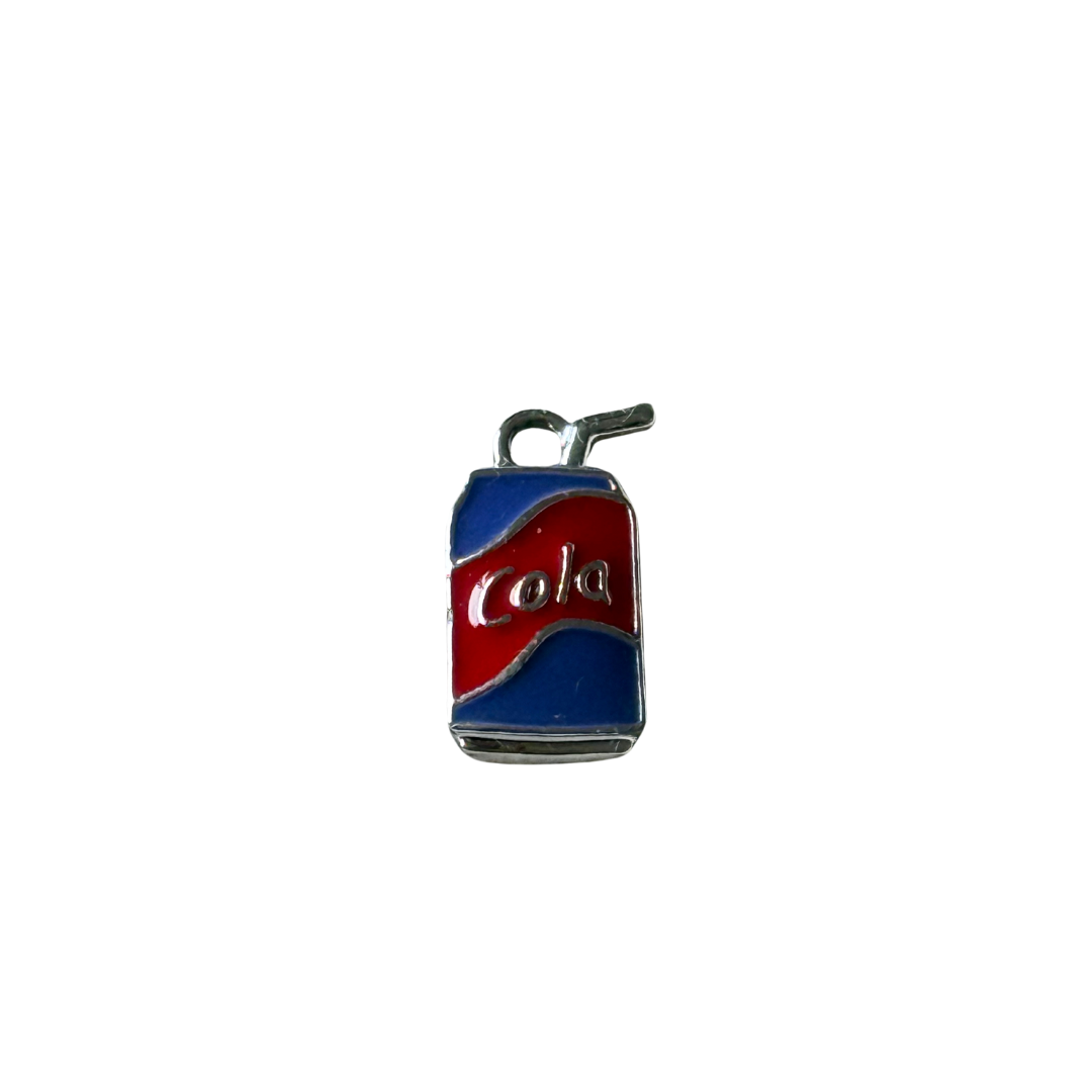 Silver red cola can