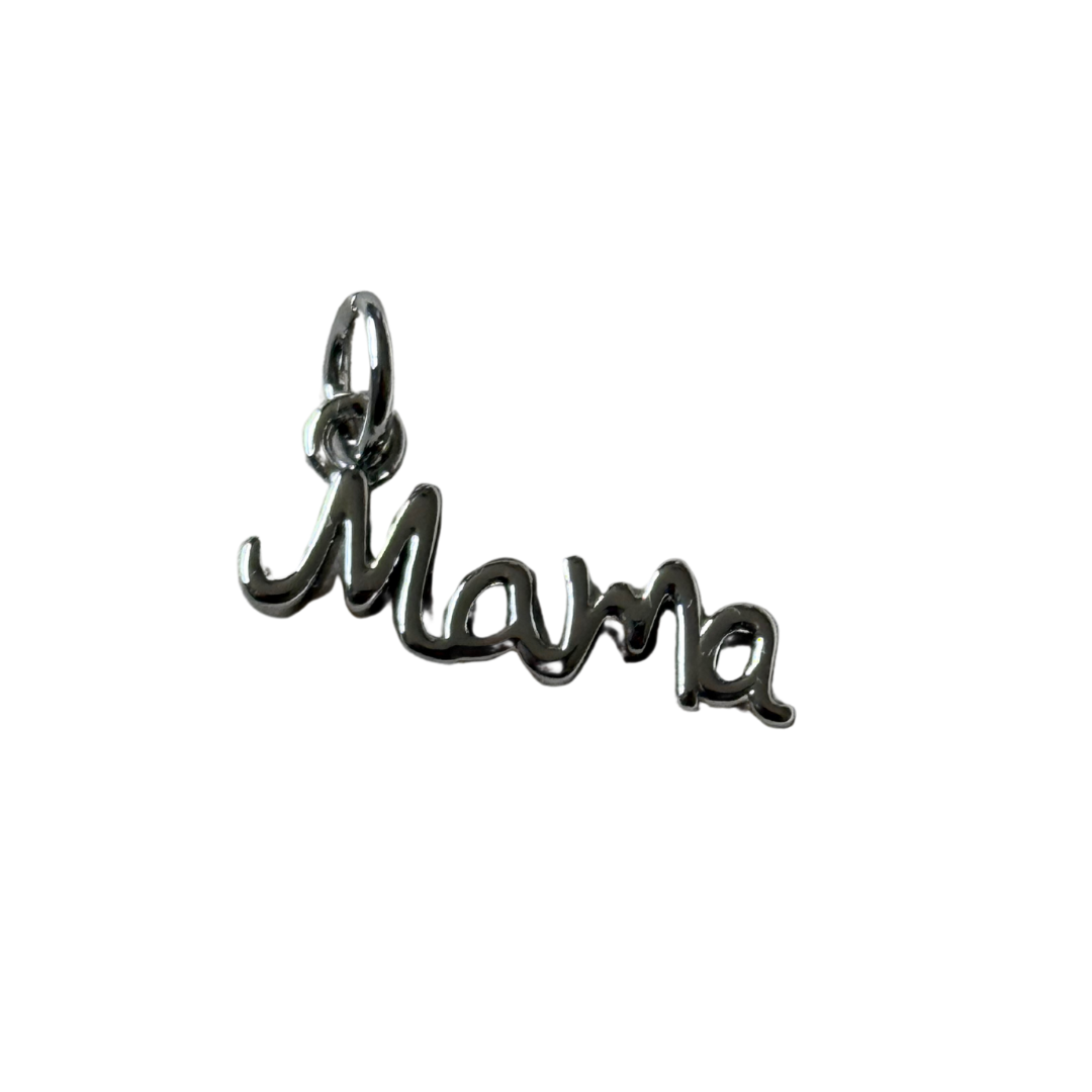 Silver Cursive Mama