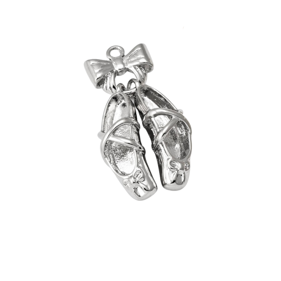 Silver Ballet Charm