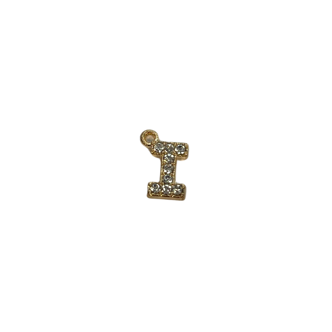 Rhinestone Letter Charm