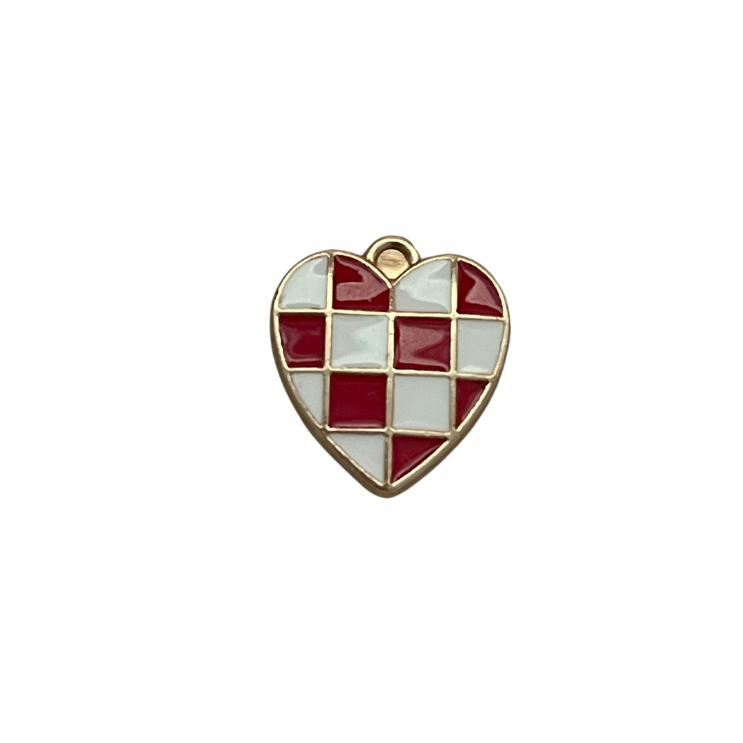 Red Checkerboard Heart