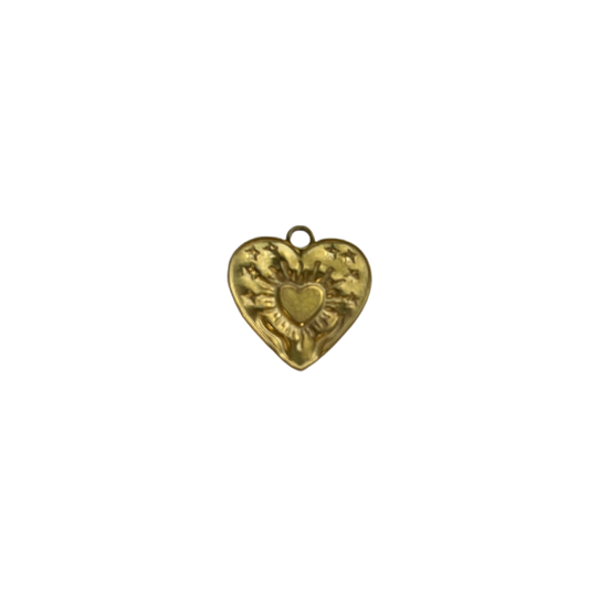 Stainless Steel Gold Heart