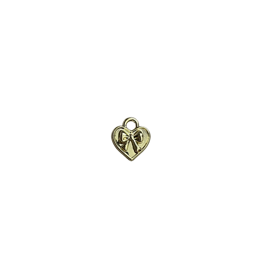 Gold Bow Heart