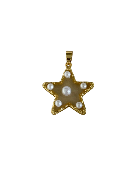 Pearl star charm