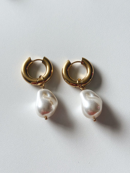 Large Pearl Earrings