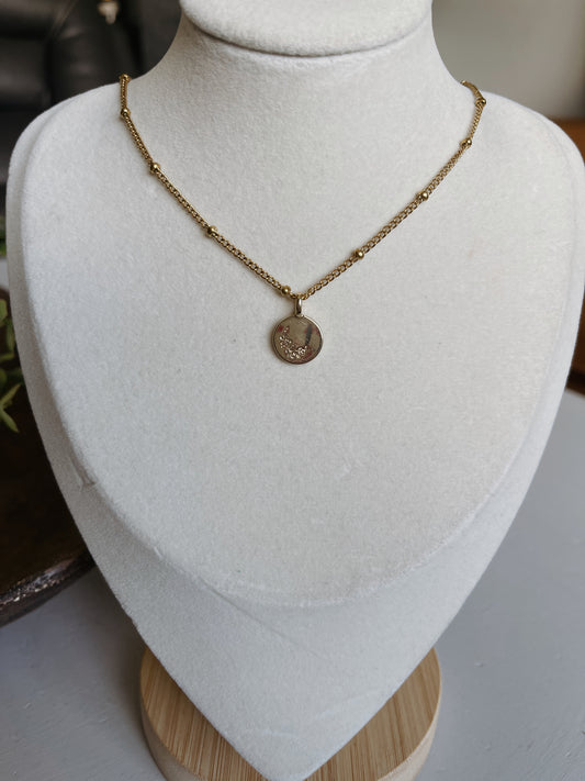 March Birth Flower Necklace