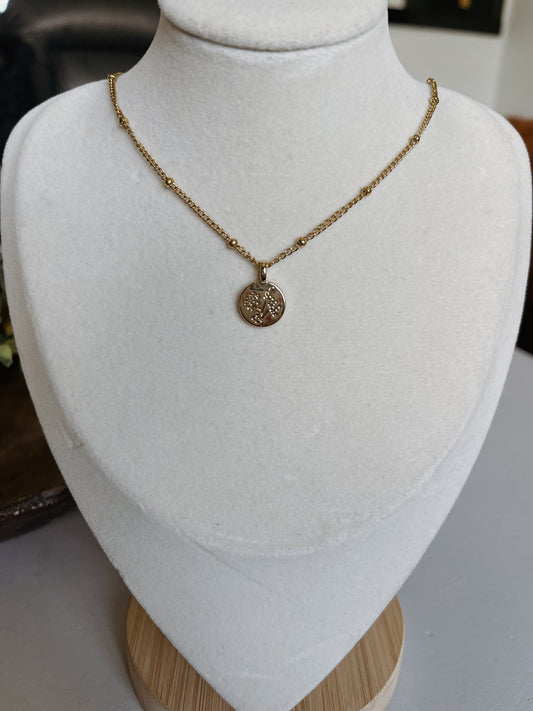 November Birth Flower Necklace