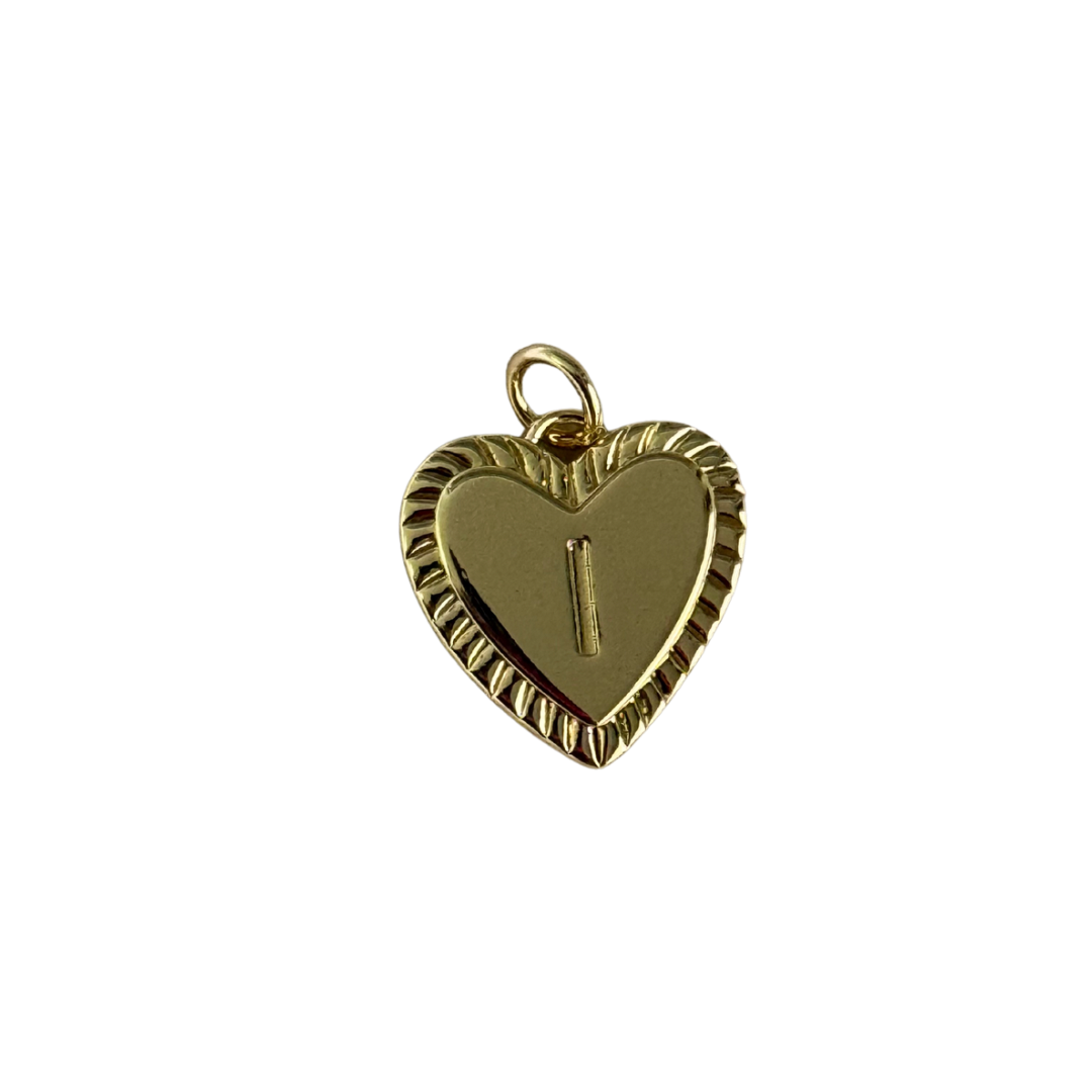 Gold Heart Letter