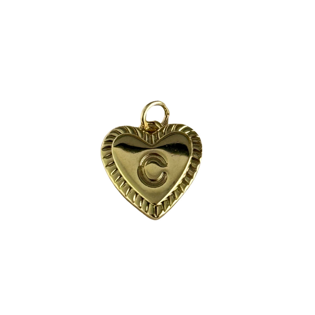 Gold Heart Letter