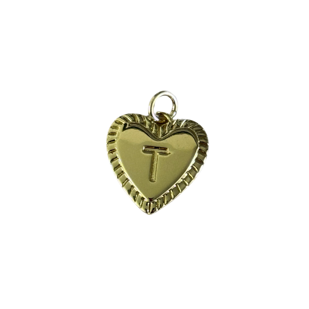 Gold Heart Letter