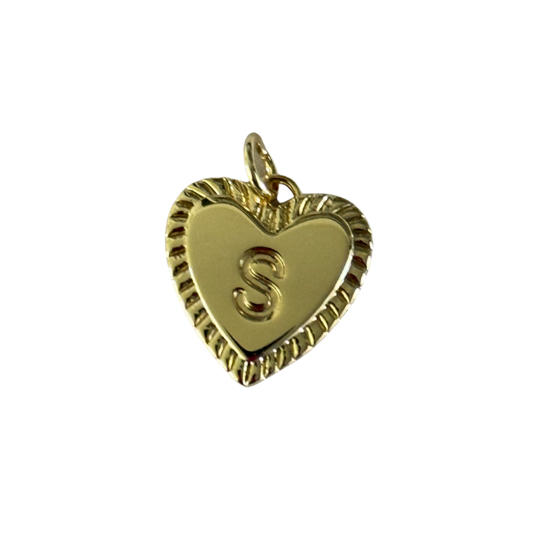 Gold Heart Letter