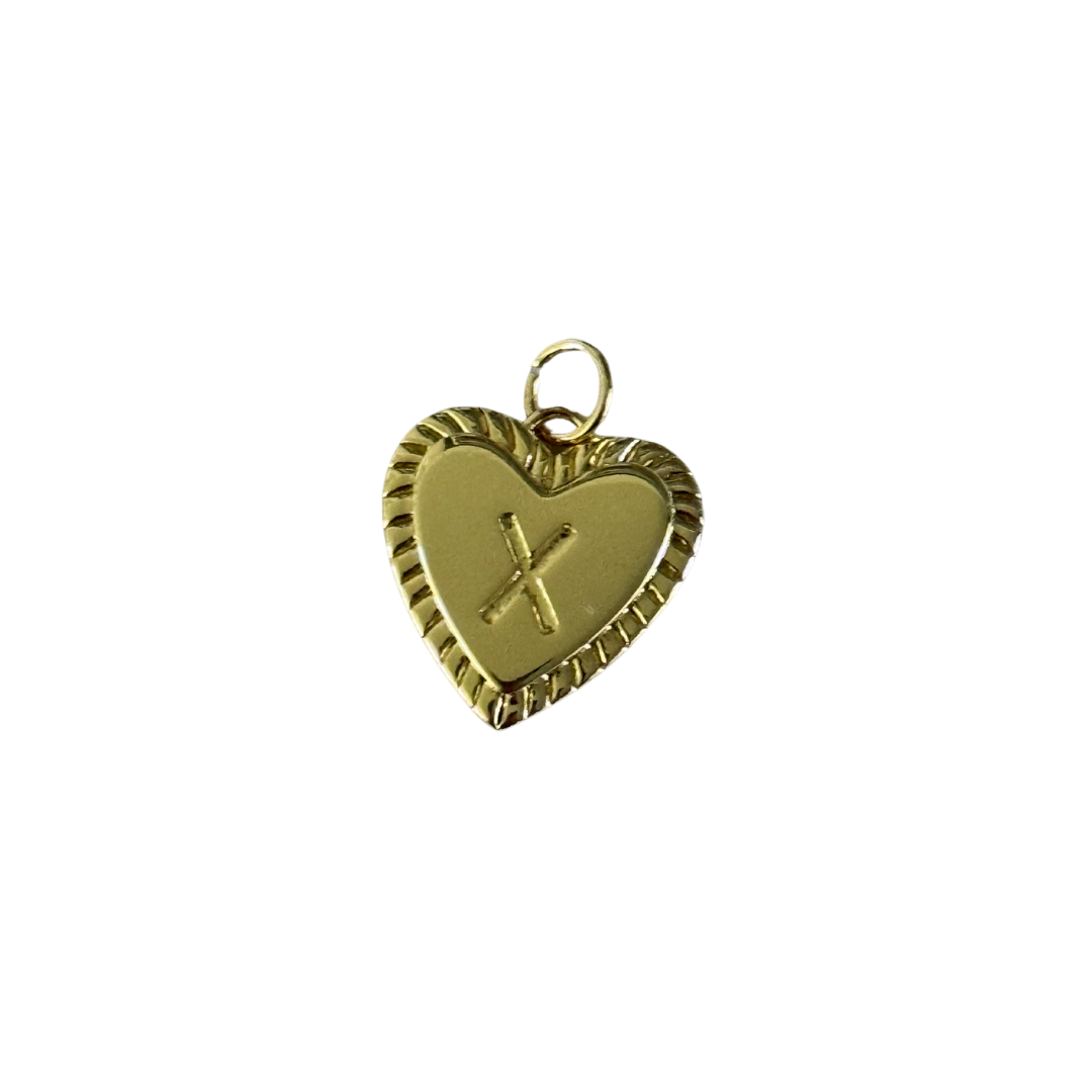 Gold Heart Letter