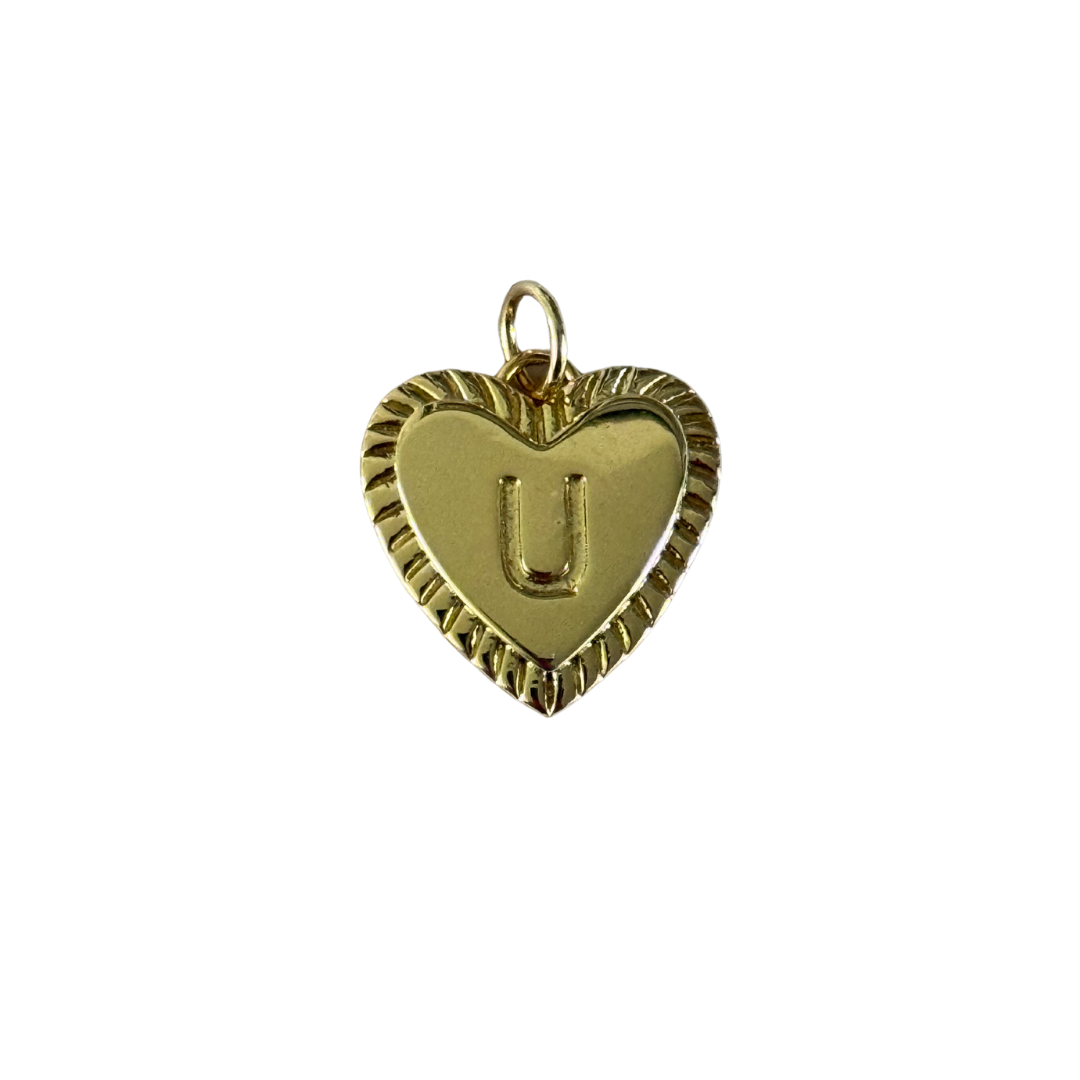 Gold Heart Letter