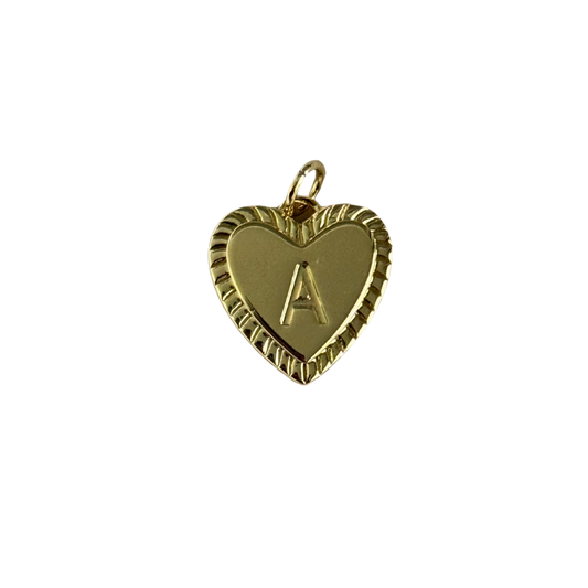 Gold Heart Letter