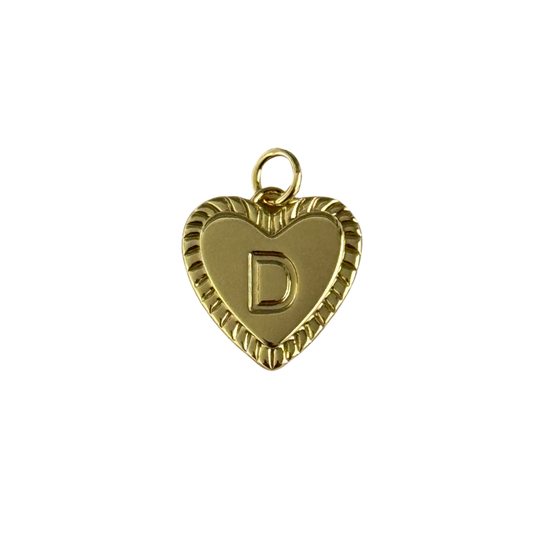 Gold Heart Letter