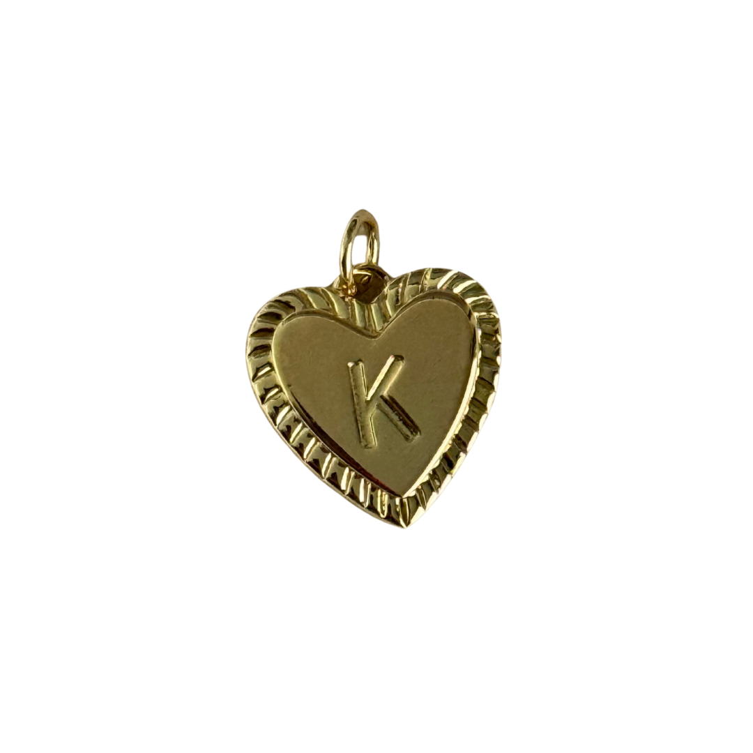 Gold Heart Letter