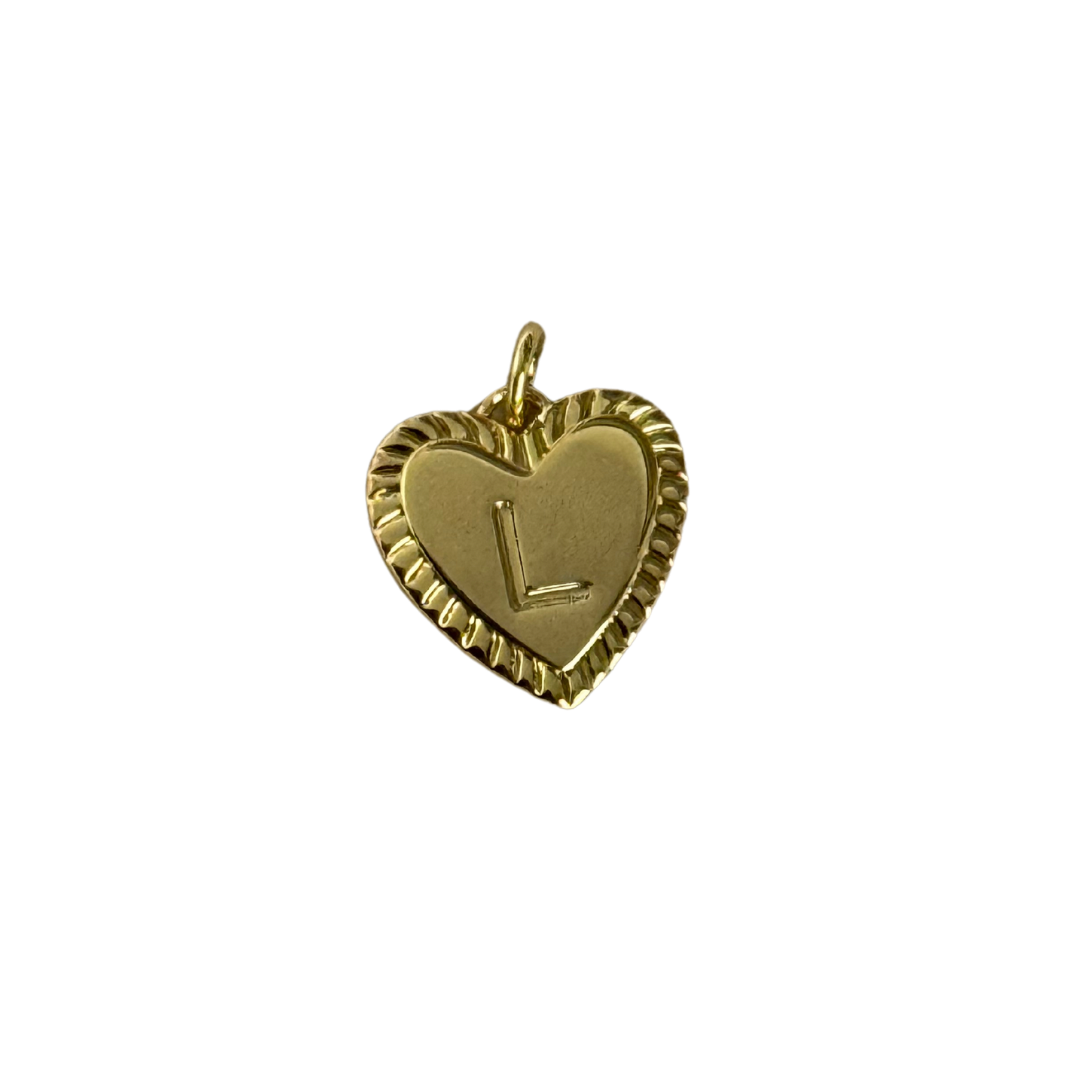 Gold Heart Letter