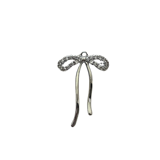 Silver Ribbon Bow