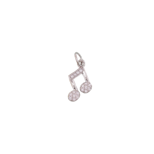 Silver Music Note