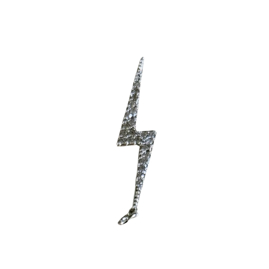 Silver Rhinestone Lightning