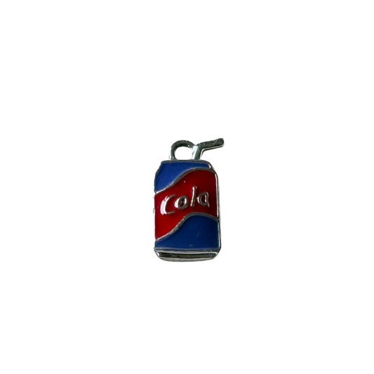 Silver red cola can