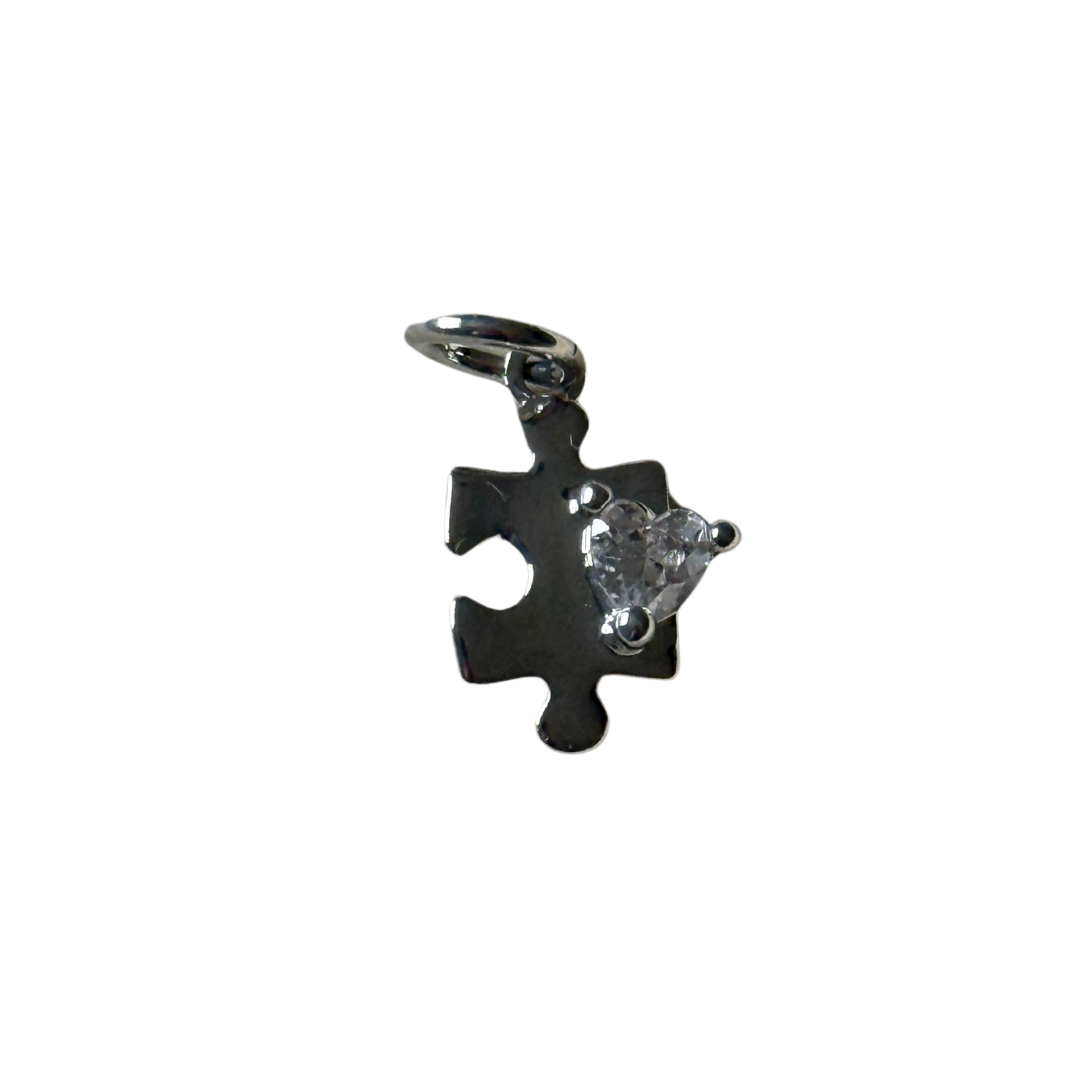 Silver Puzzle Piece