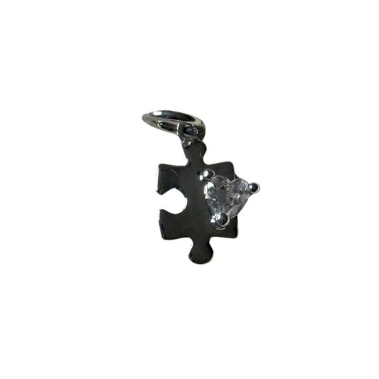 Silver Puzzle Piece