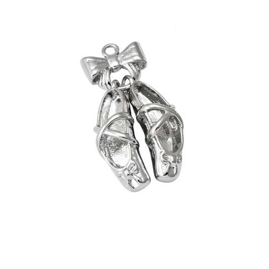 Silver Ballet Charm